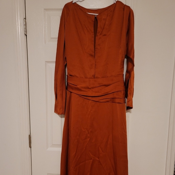 Oscar de la renta silk crepe dress - Picture 4 of 8